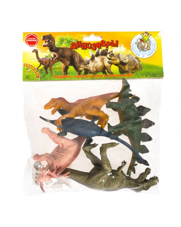Набор фигурок Динозавры, 5 игрушек