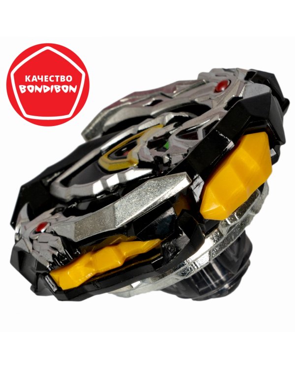 Волчок Торнадо Ахиллес, чёрно-серебристый