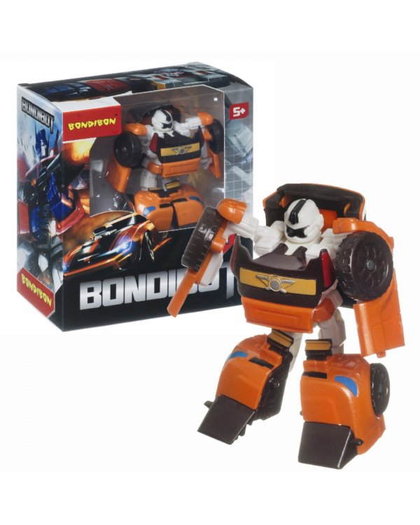 Трансформер Bondibot 2в1 Робот-минивэн, жёлтый