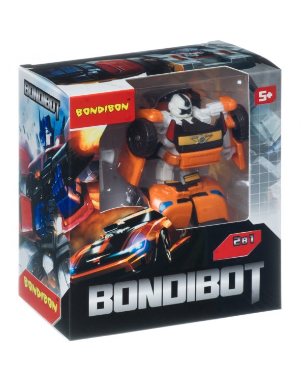 Трансформер Bondibot 2в1 Робот-минивэн, жёлтый