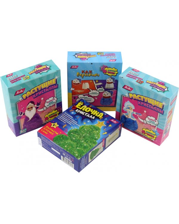 Растущие кристаллы. Новогодний набор