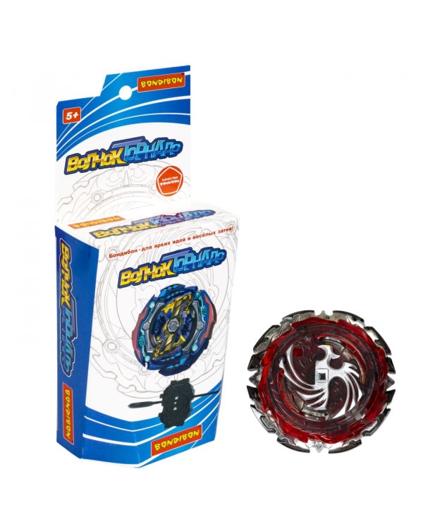 Волчок Торнадо Феникс, серо-красный