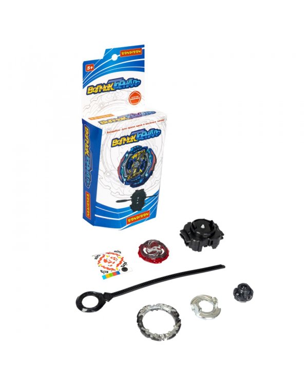 Волчок Торнадо Феникс, серо-красный