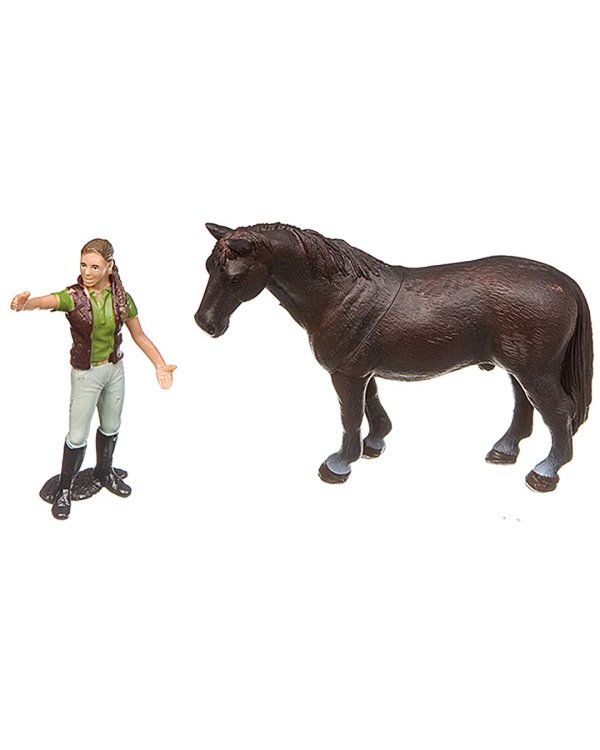 Игровой набор. Жокей и конь