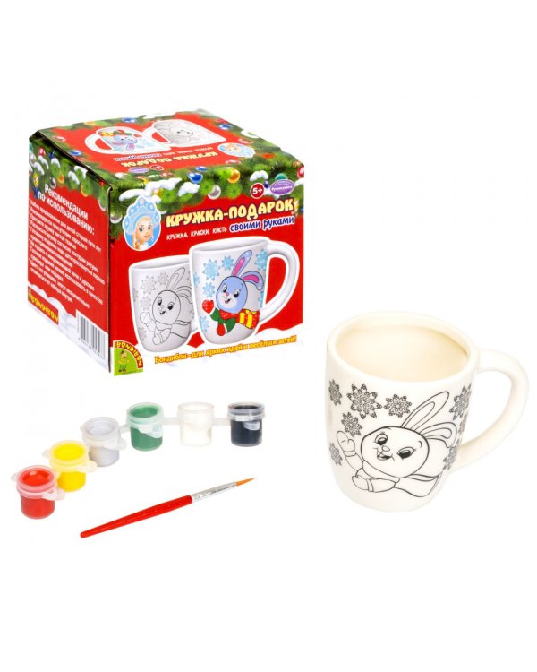 Набор для творчества Кружка-Подарок Зайчик