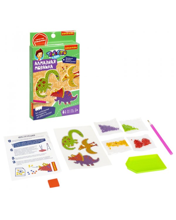Алмазная мозаика. Наклейки. Динозавры