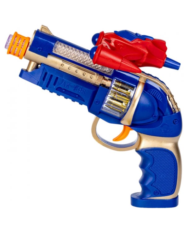 Пистолет Фантастика, стреляет дисками, свет, звук