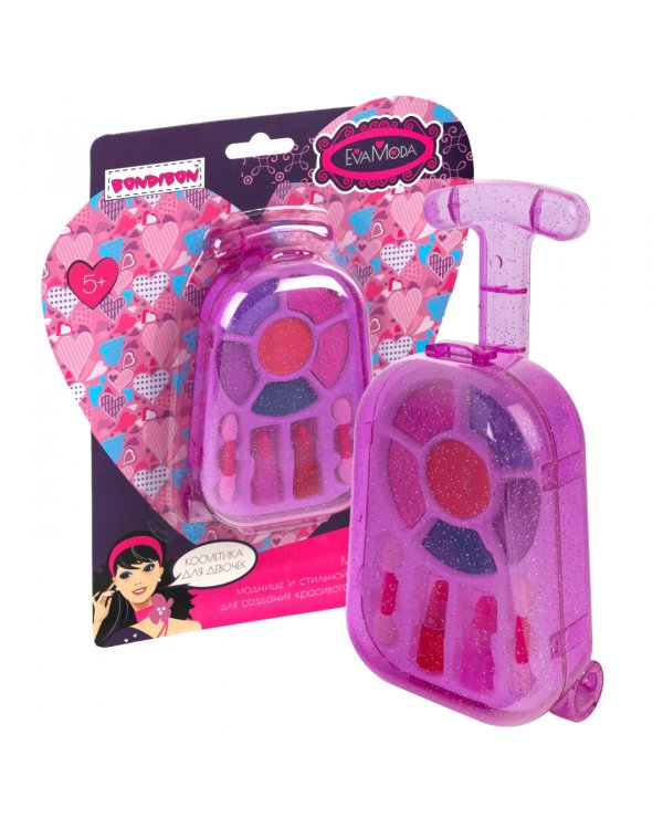 Набор детской декоративной косметики. Косметичка-чемоданчик