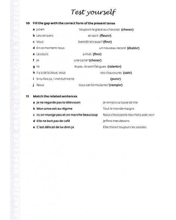 French Verbs and Practice