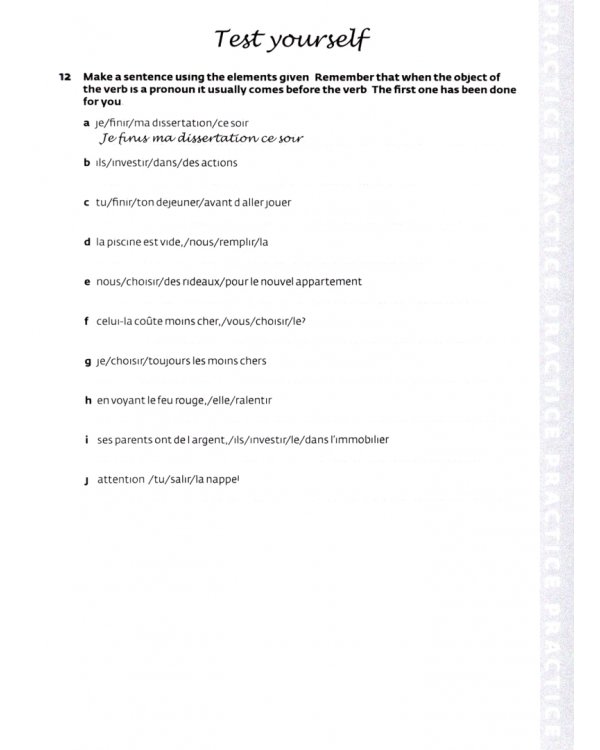 French Verbs and Practice