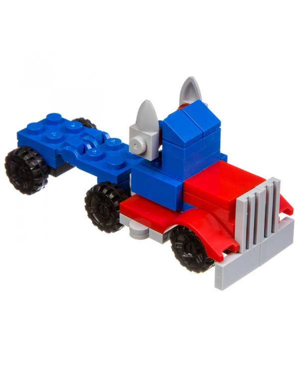 Мини-конструктор в синем яйце, 2 в 1. Робот-машина