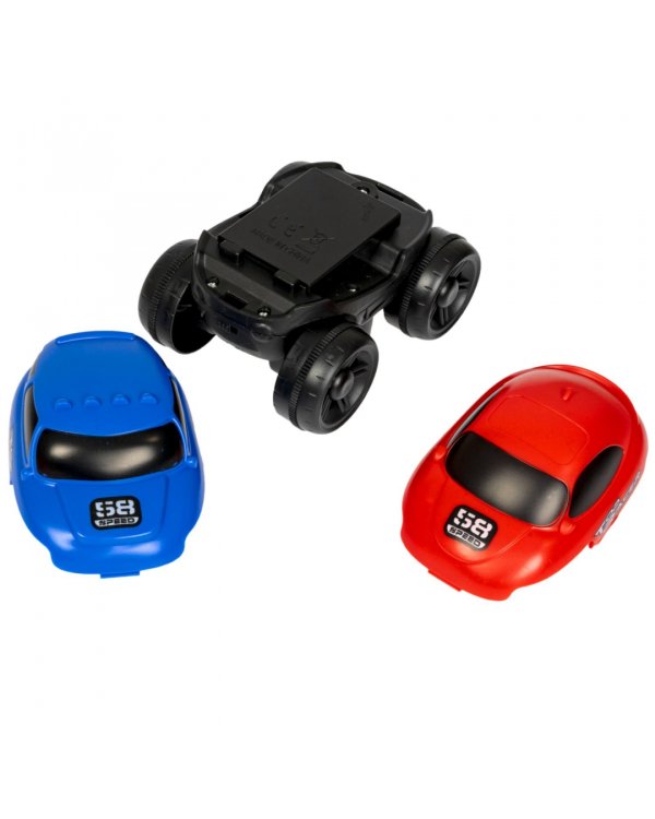 Безумная трасса. Конструктор для зрелищных заездов. Гибкий автотрек с машинкой