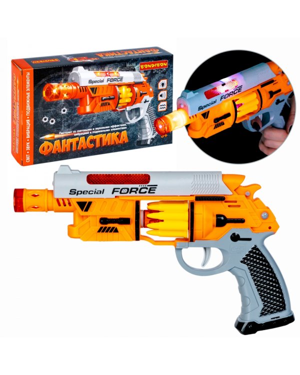 Пистолет Фантастика, свет, звук, подвижные элементы