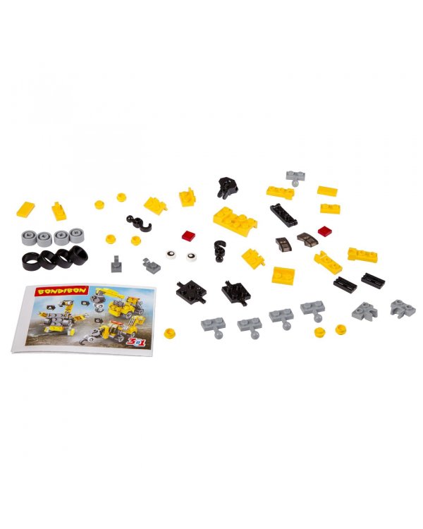 Мини-конструктор. Пожарная и строительная техника, 3 в 1, в ассортименте