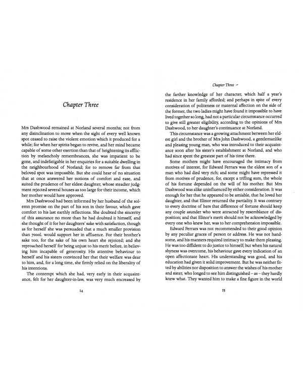 Sense and Sensibility