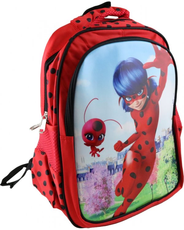 Рюкзак школьный Леди Баг, красный