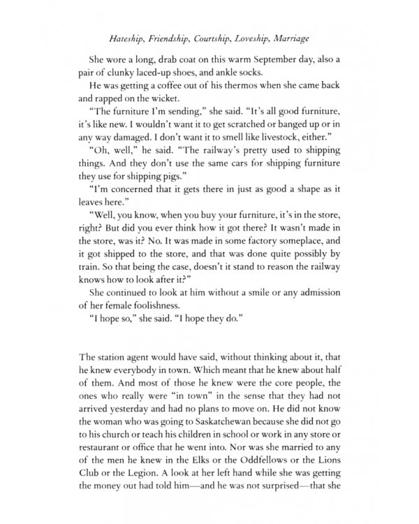 Hateship, Friendship, Courtship, Loveship, Marriage