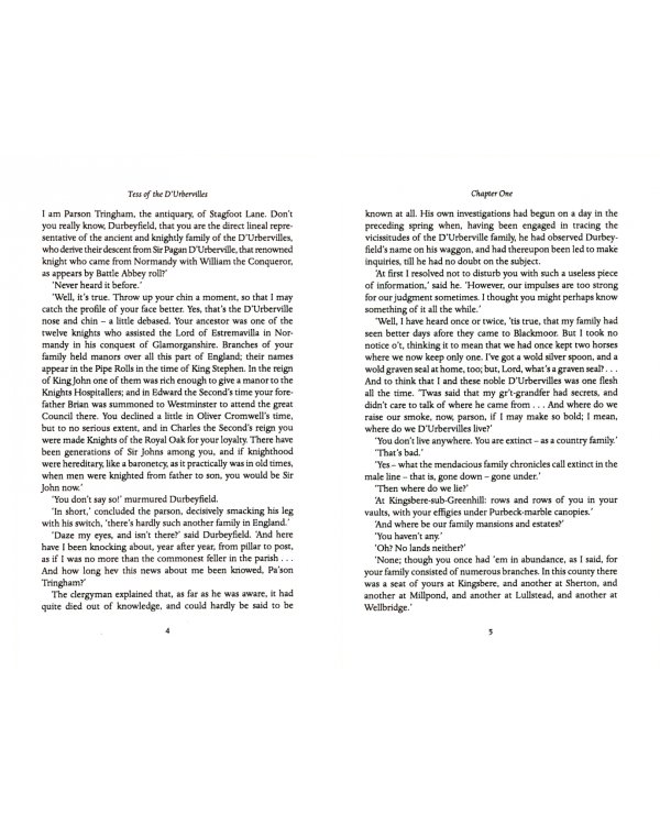 Tess of the D'Urbervilles