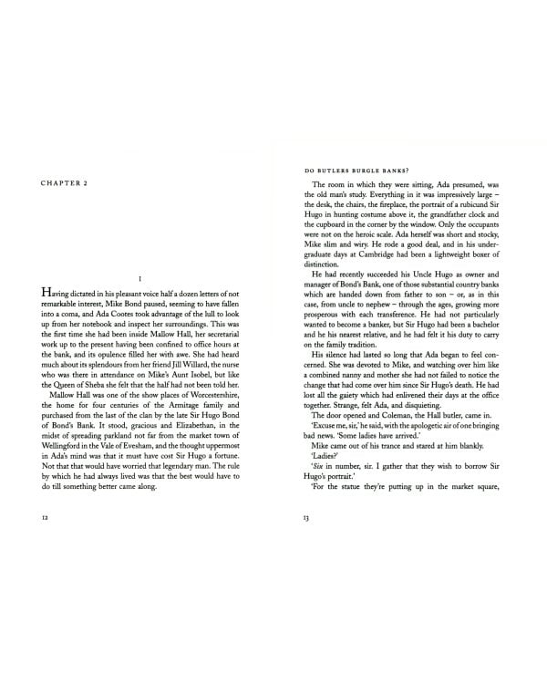 Do Butlers Burgle Banks?