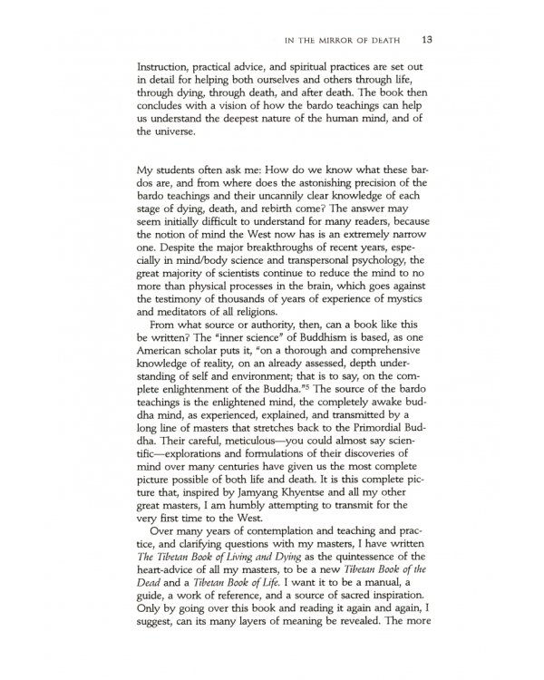 The Tibetan Book Of Living And Dying