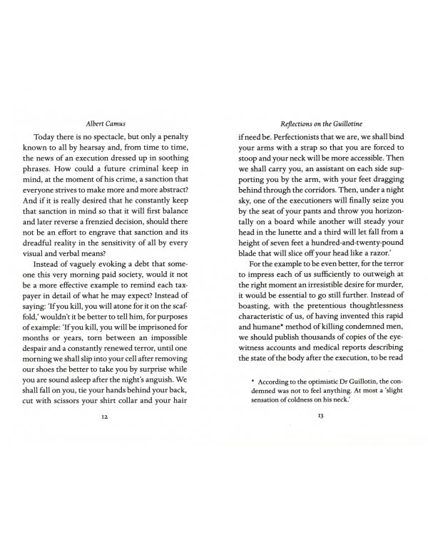 Reflections on the Guillotine