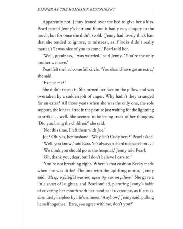 Dinner At The Homesick Restaurant