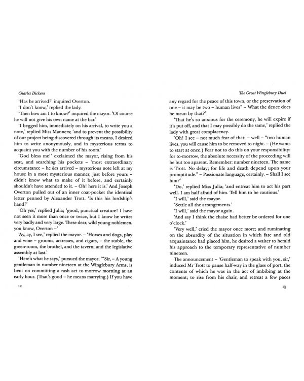The Great Winglebury Duel