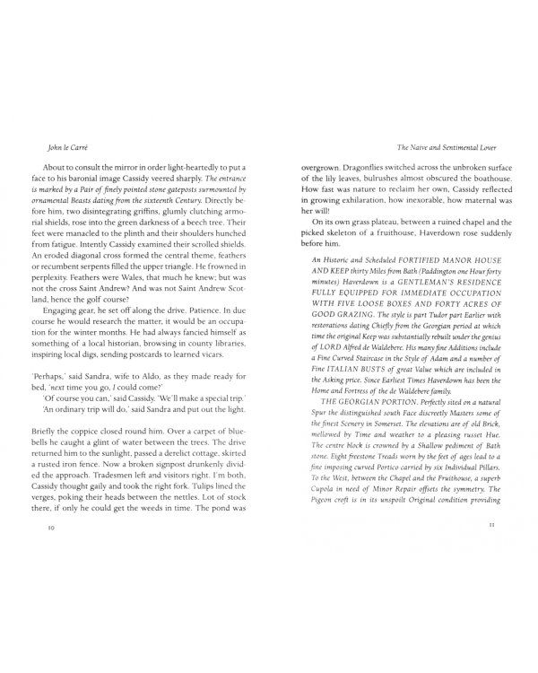 The Naive and Sentimental Lover