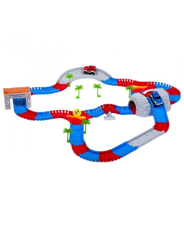 Гибкий автотрек Полицейский патруль, 199 деталей