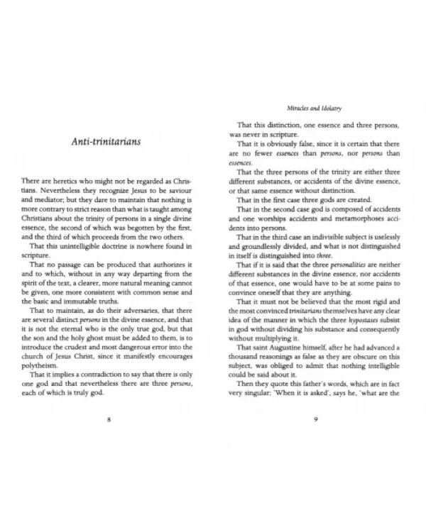 Miracles and Idolatry