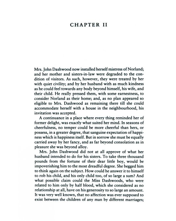 Sense and Sensibility