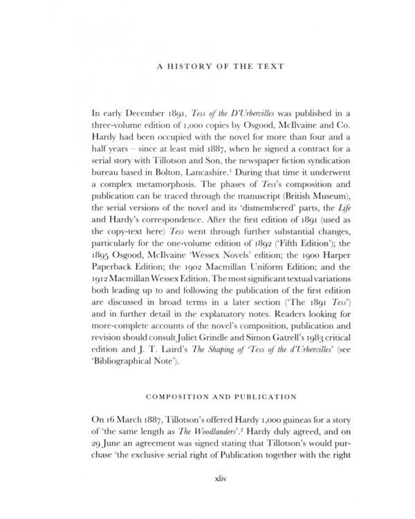 Tess of the D'Urbervilles