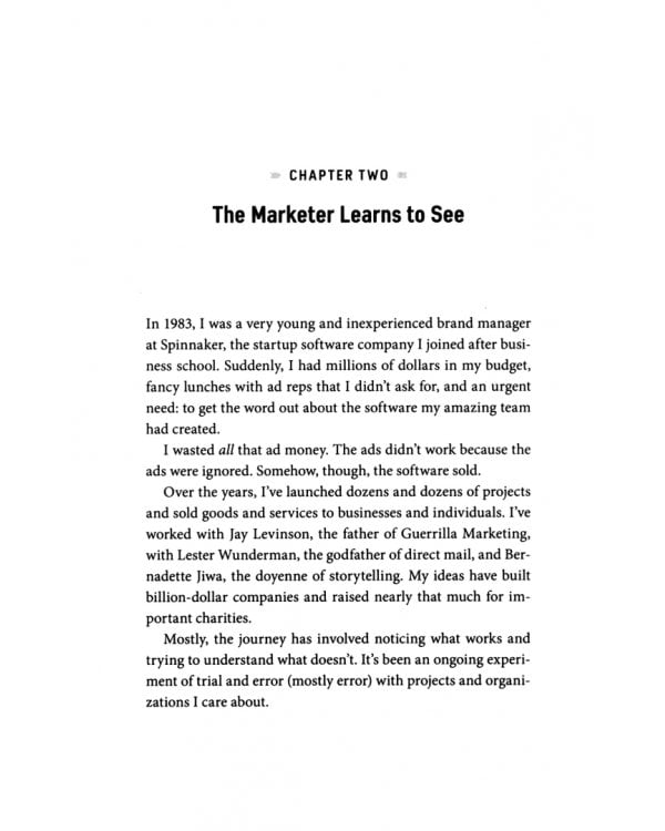 This is Marketing. You Can't Be Seen Until You Learn To See