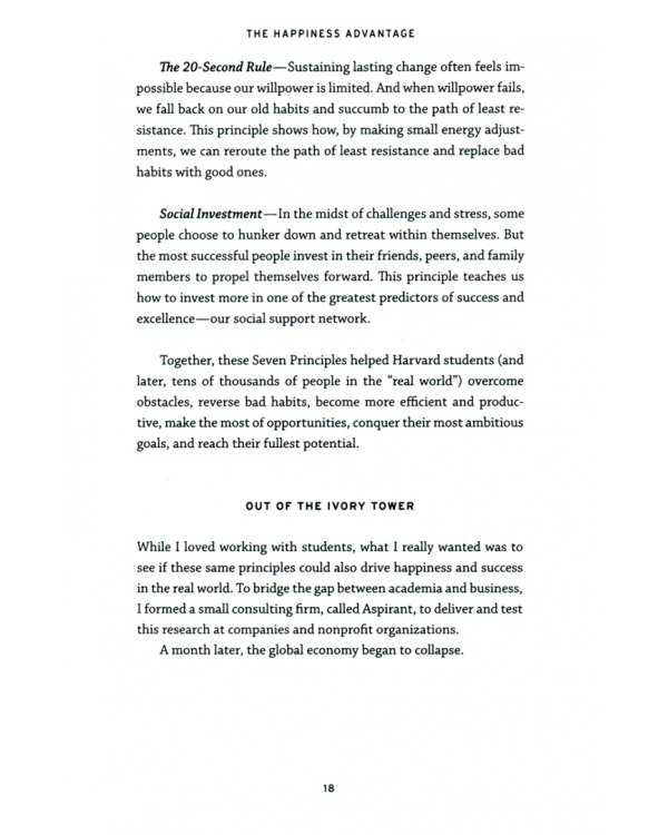 The Happiness Advantage. The Seven Principles of Positive Psychology that Fuel Success