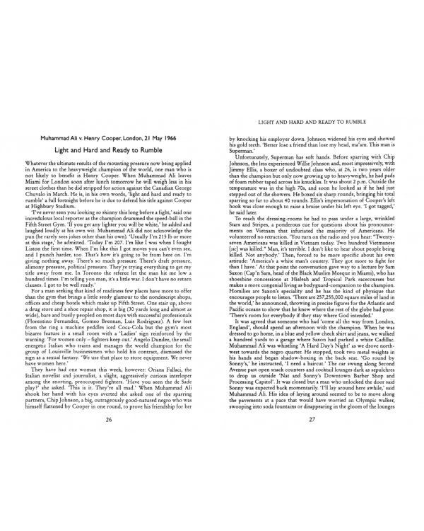 McIlvanney On Boxing