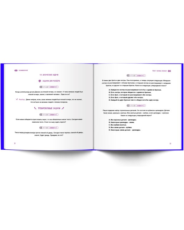 Развиваем мозг. Книга о том, как тренировать логику и улучшить мышление у детей 7-12 лет