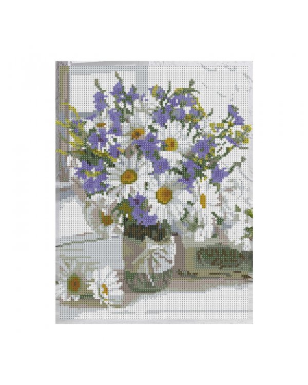 Алмазная мозаика Ромашковое настроение, 30х40, с подрамником