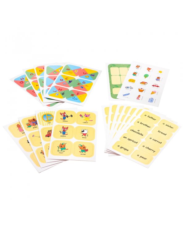 Три кота. Развивающий набор 3 в 1. Английский язык