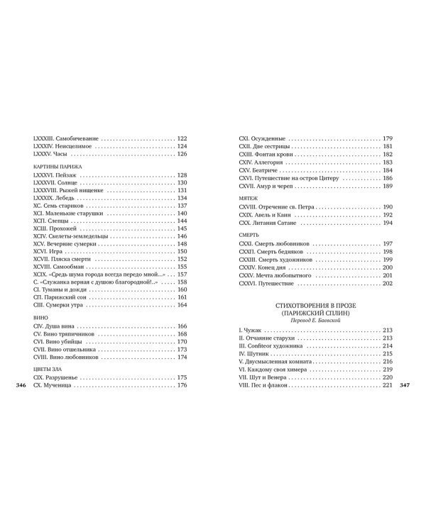 Цветы зла. Парижский сплин