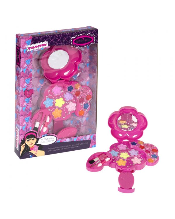 Набор детской декоративной косметики. Косметичка-цветок