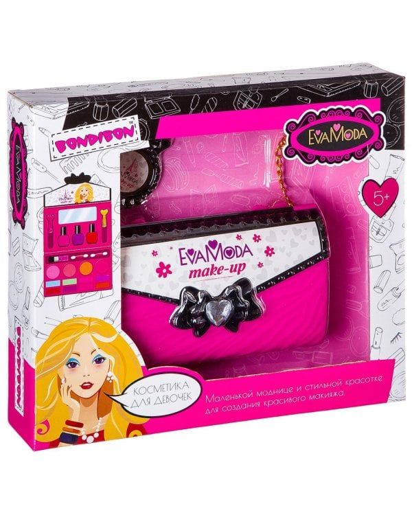 Набор детской декоративной косметики. Косметичка-клатч раскладная