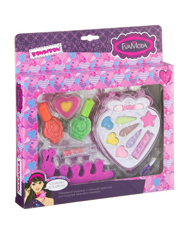 Набор детской декоративной косметики, лак для ногтей