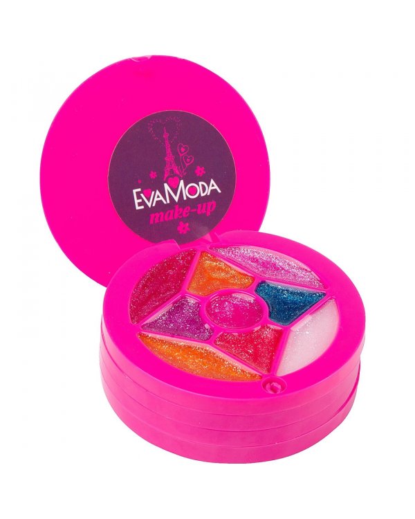 Набор детской декоративной косметики. Косметичка круглая с зеркальцем