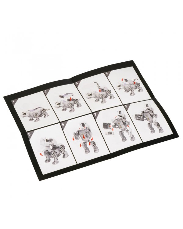 Трансформер Bondibot 2 в 1, Робот - белый Тигр