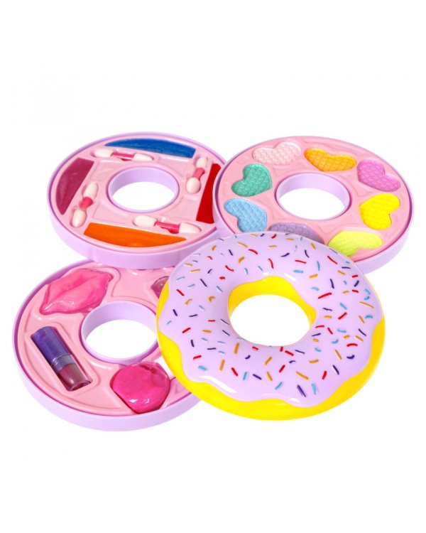 Набор детской декоративной косметики. Косметичка-пончик