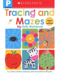 Tracing And Mazes. Pre-K Big Skills Workbook