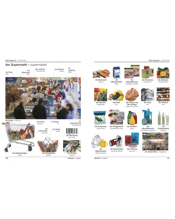 German-English Bilingual Visual Dictionary with Free Audio App