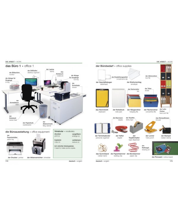 German-English Bilingual Visual Dictionary with Free Audio App