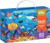 Пазл на внимательность Подводный мир, 80 элементов