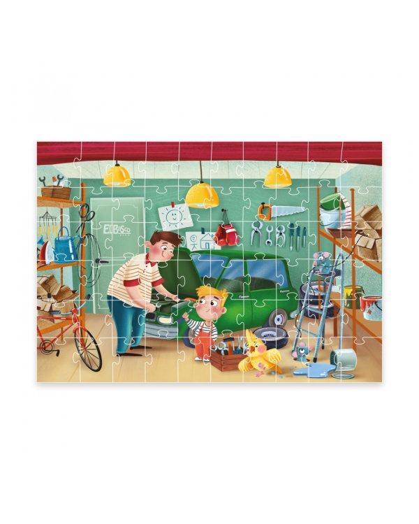 Пазлы Дом. Гараж, 60 элементов